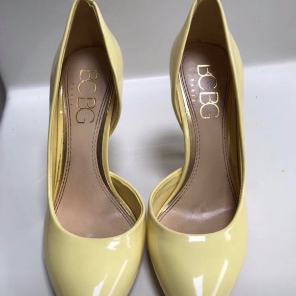 BCBG Yellow Heels - Picture 1 of 3